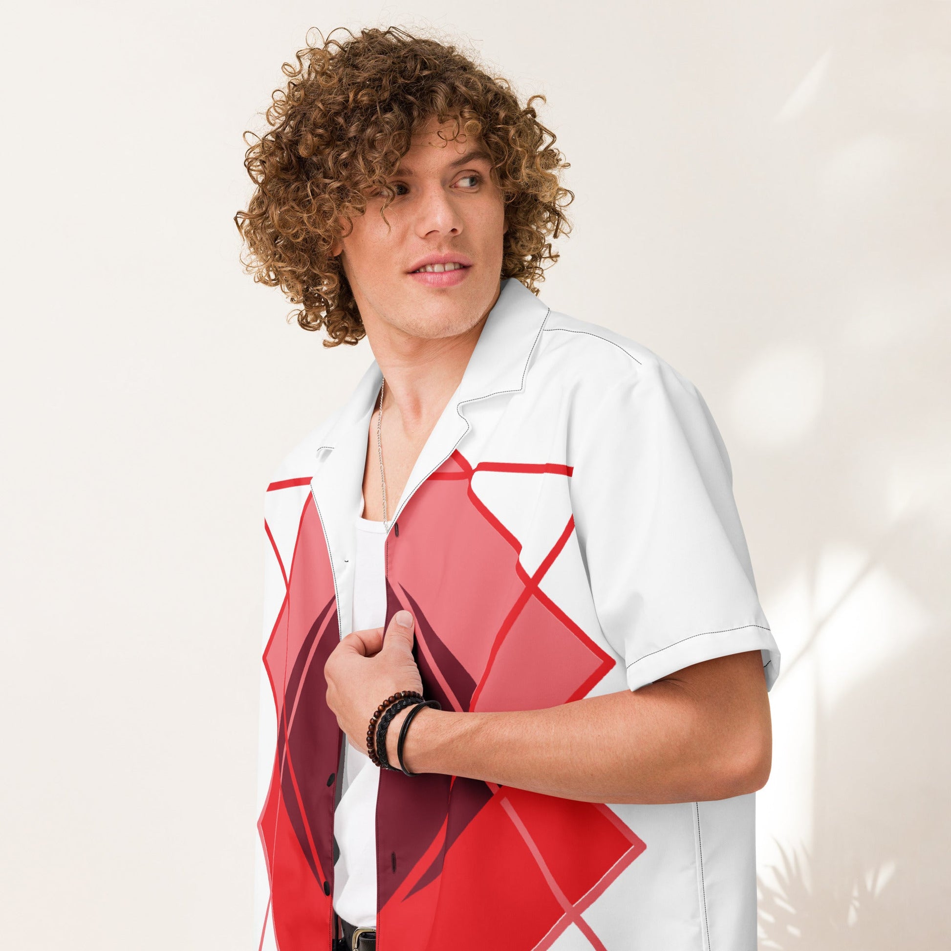 Love Triangle Unisex button shirt