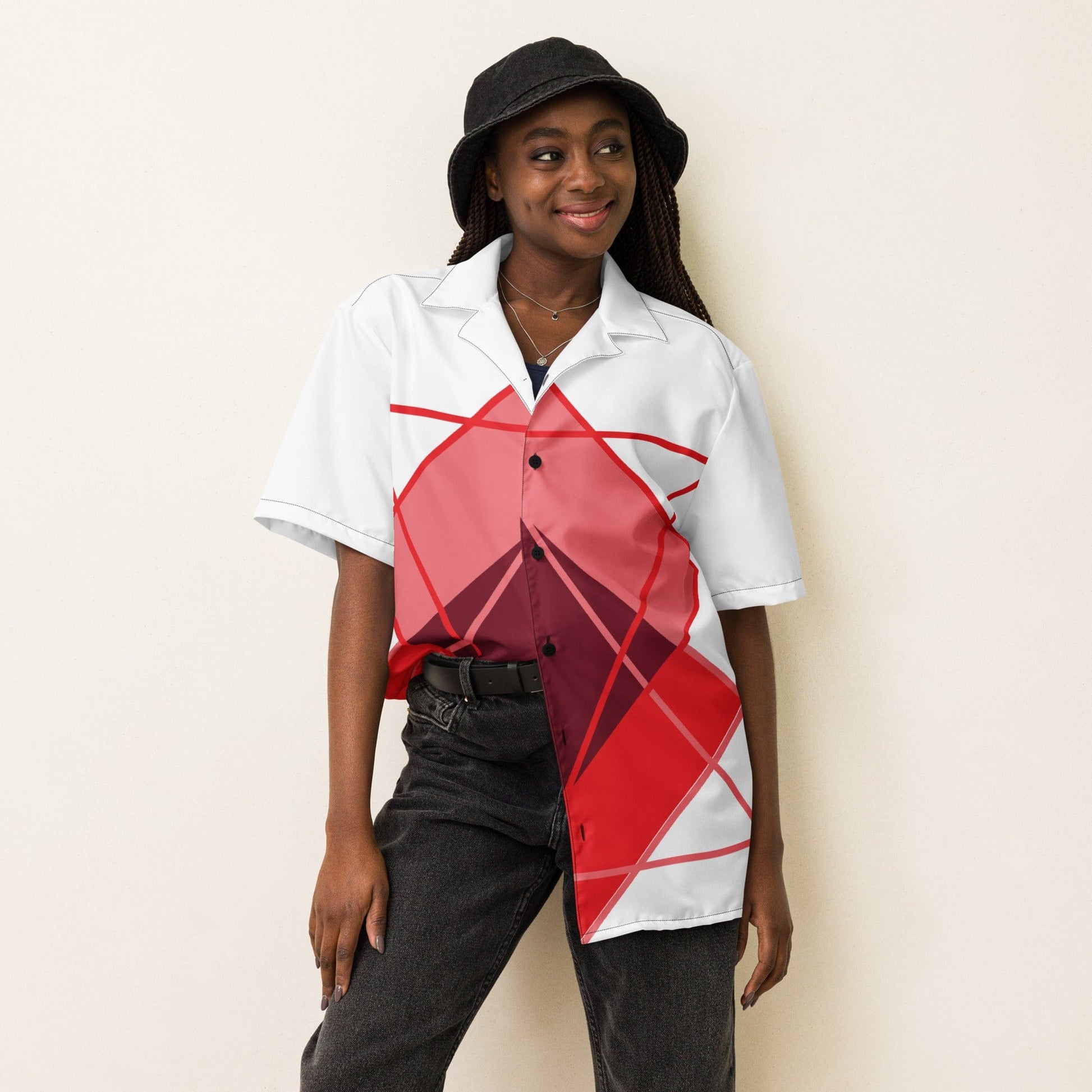 Love Triangle Unisex button shirt