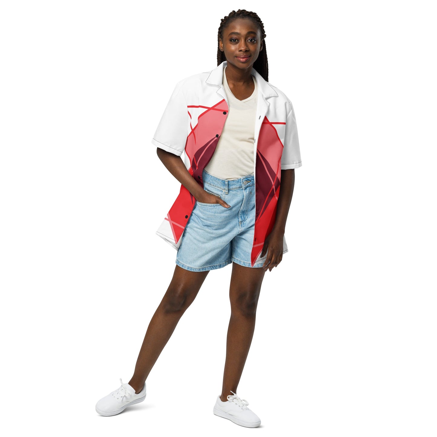 Love Triangle Unisex button shirt