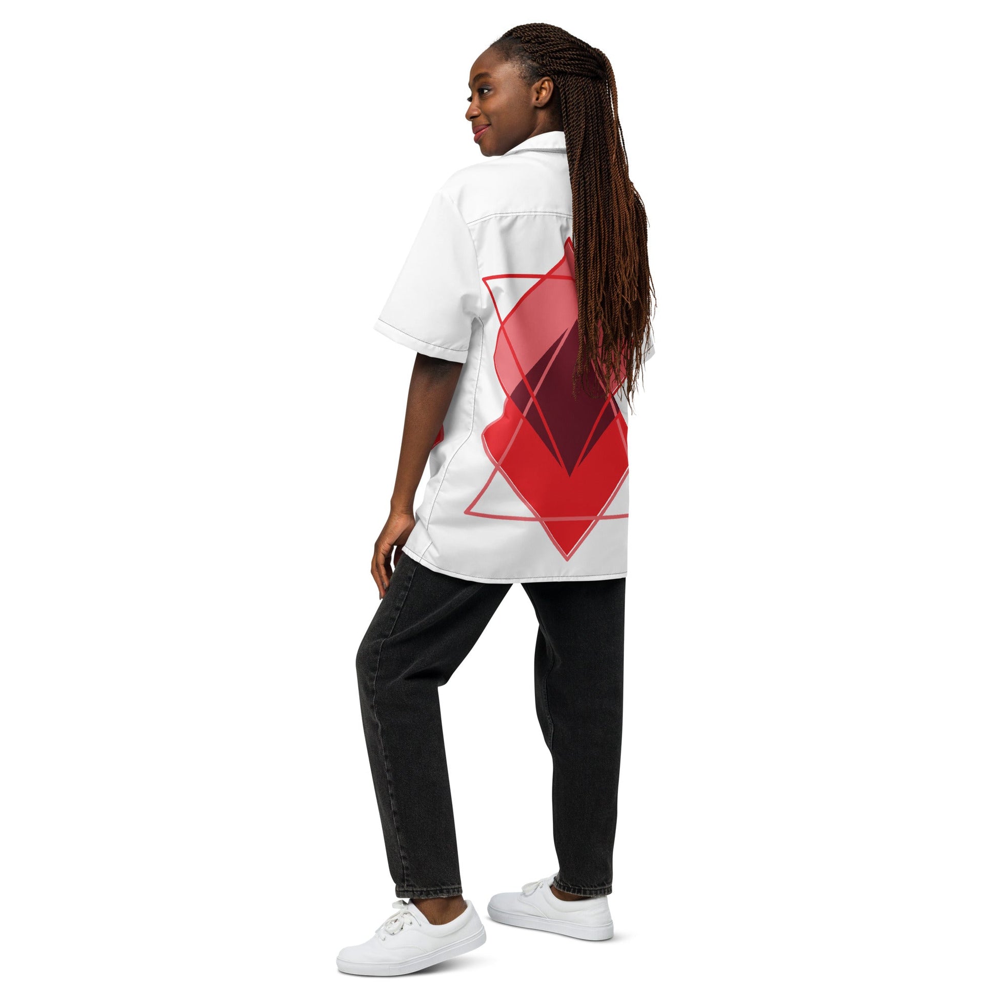 Love Triangle Unisex button shirt