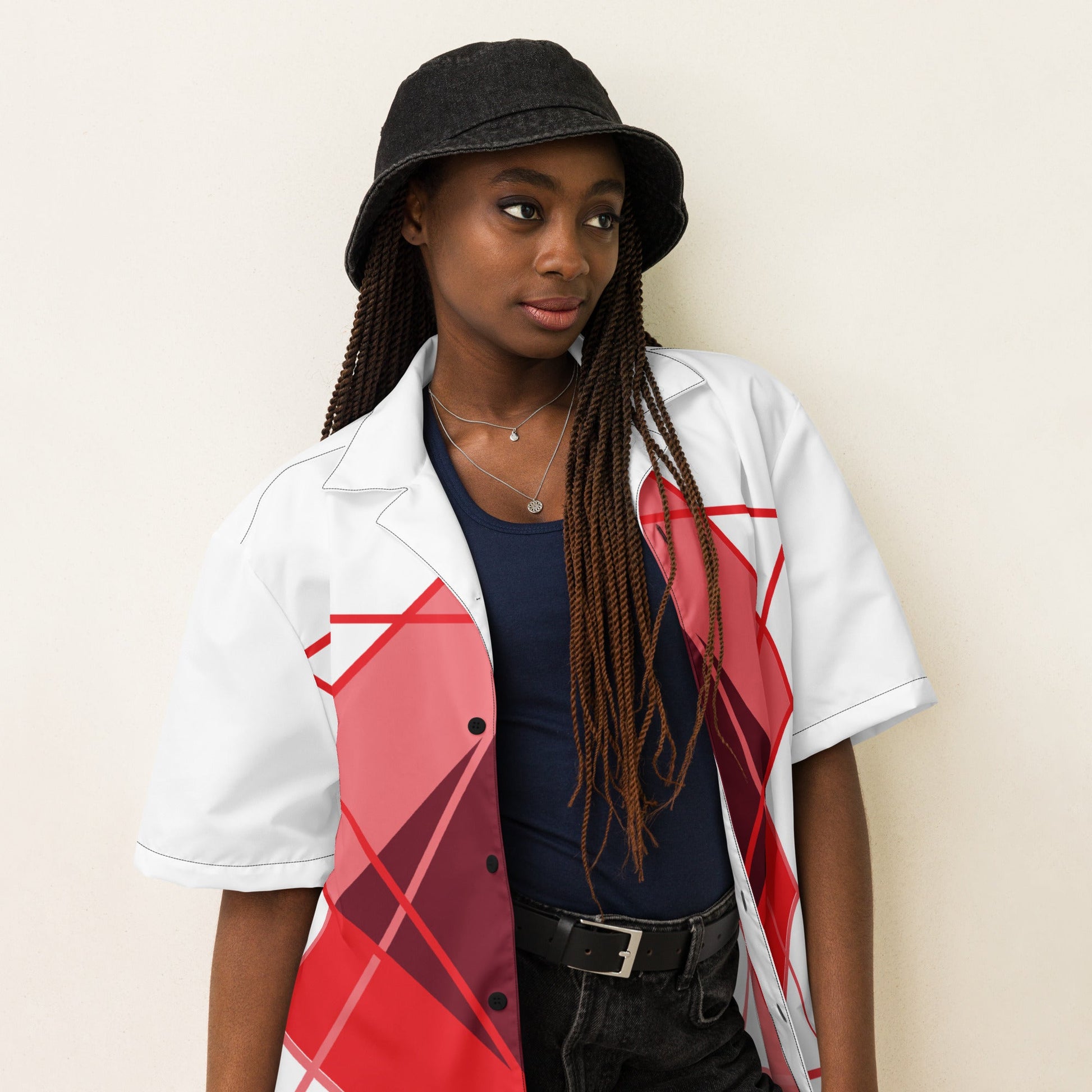 Love Triangle Unisex button shirt