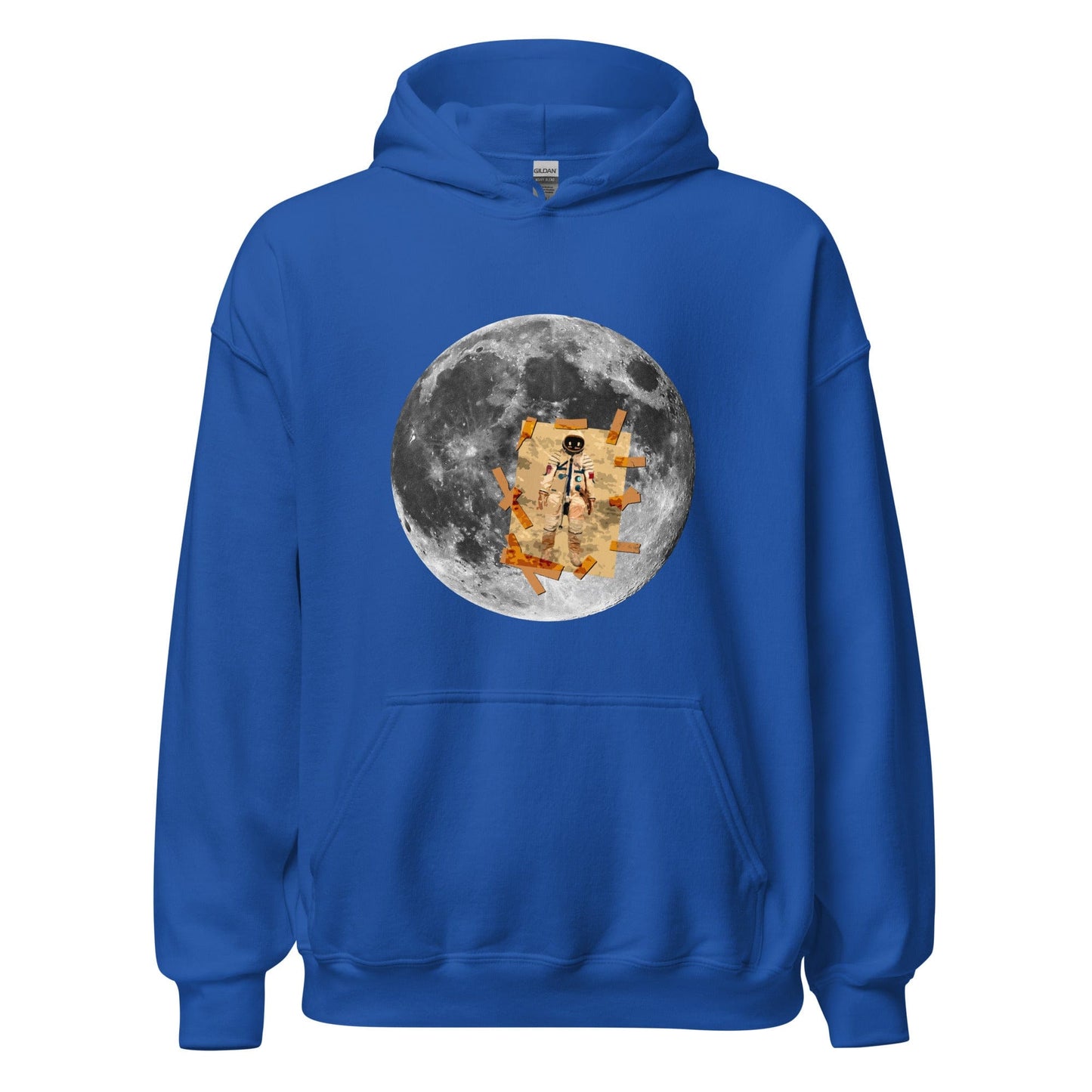Man on the Moon Hoodie Royal / S