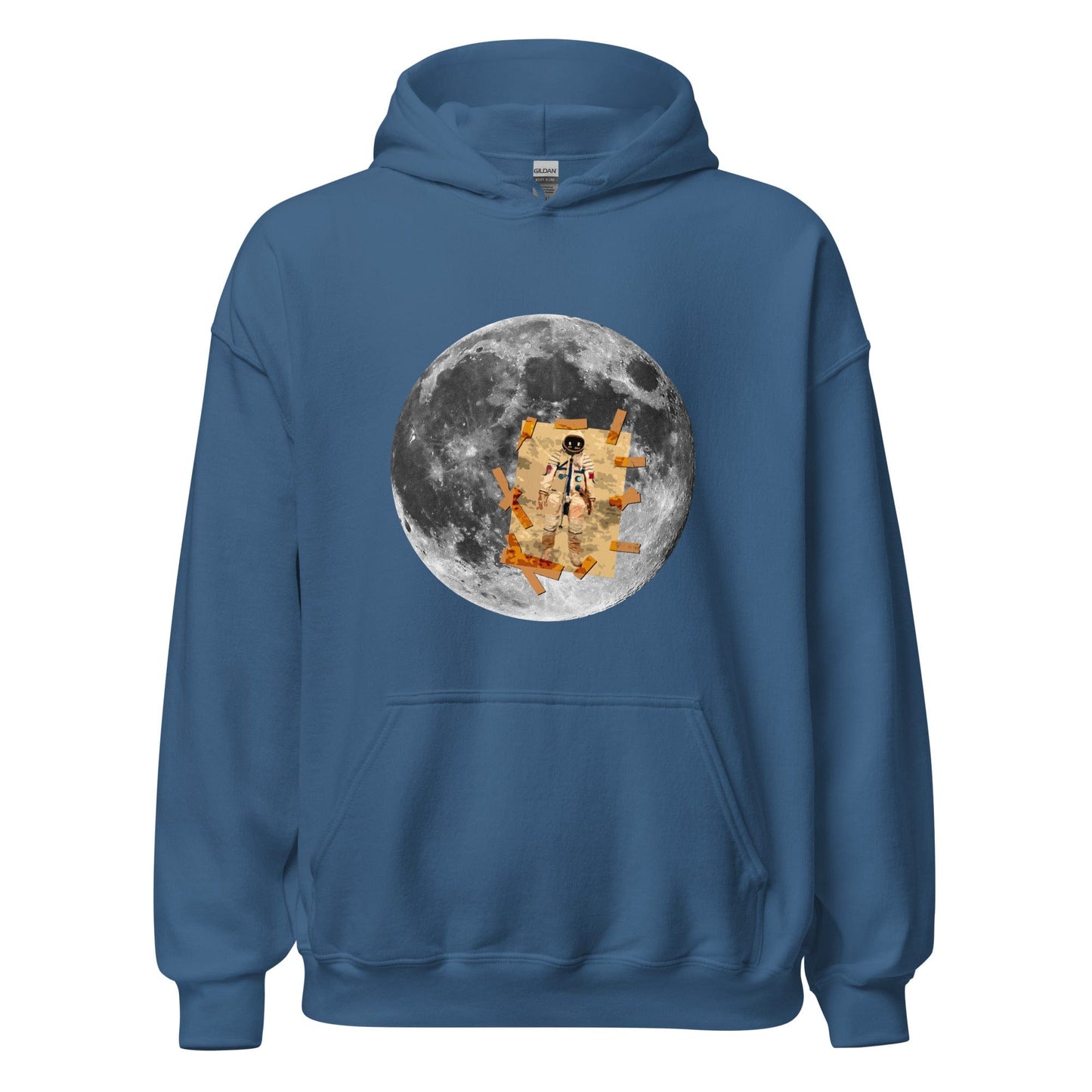 Man on the Moon Hoodie Indigo Blue / S