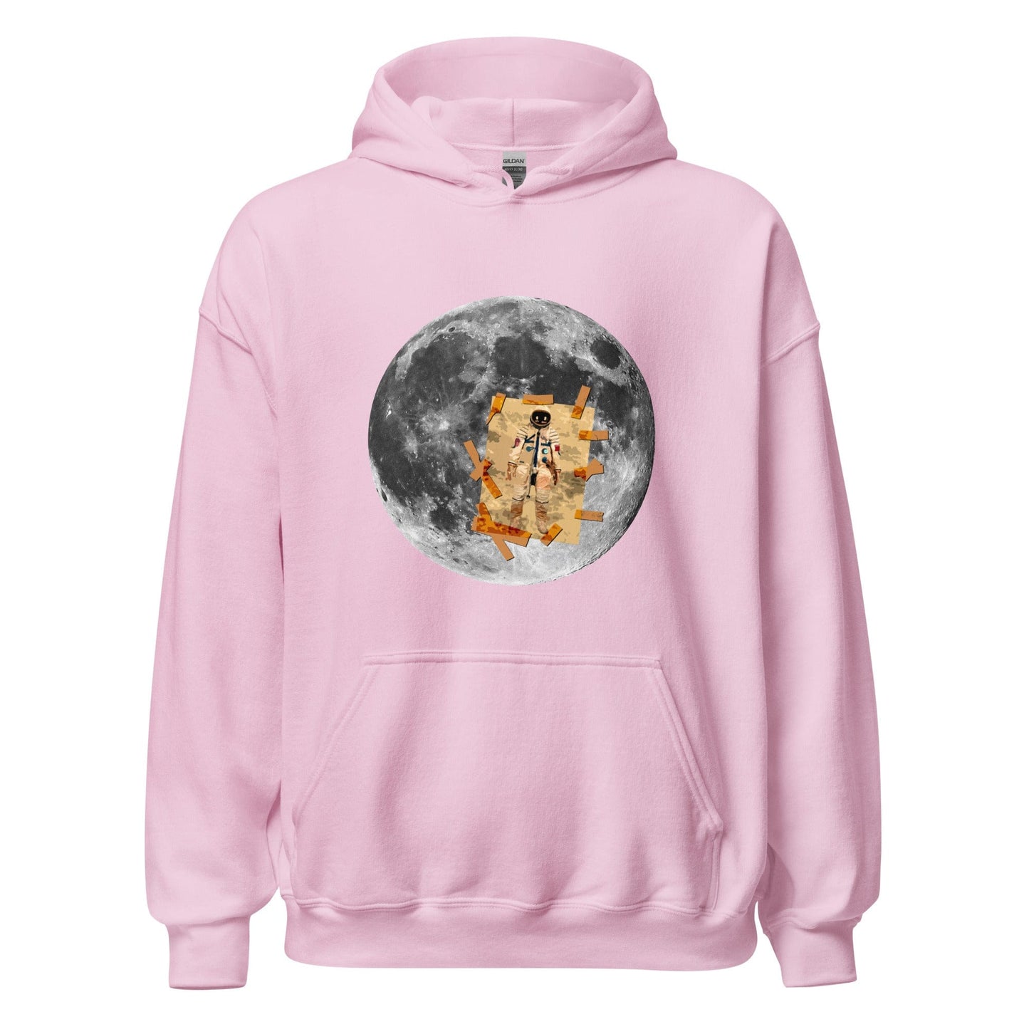 Man on the Moon Hoodie Light Pink / S