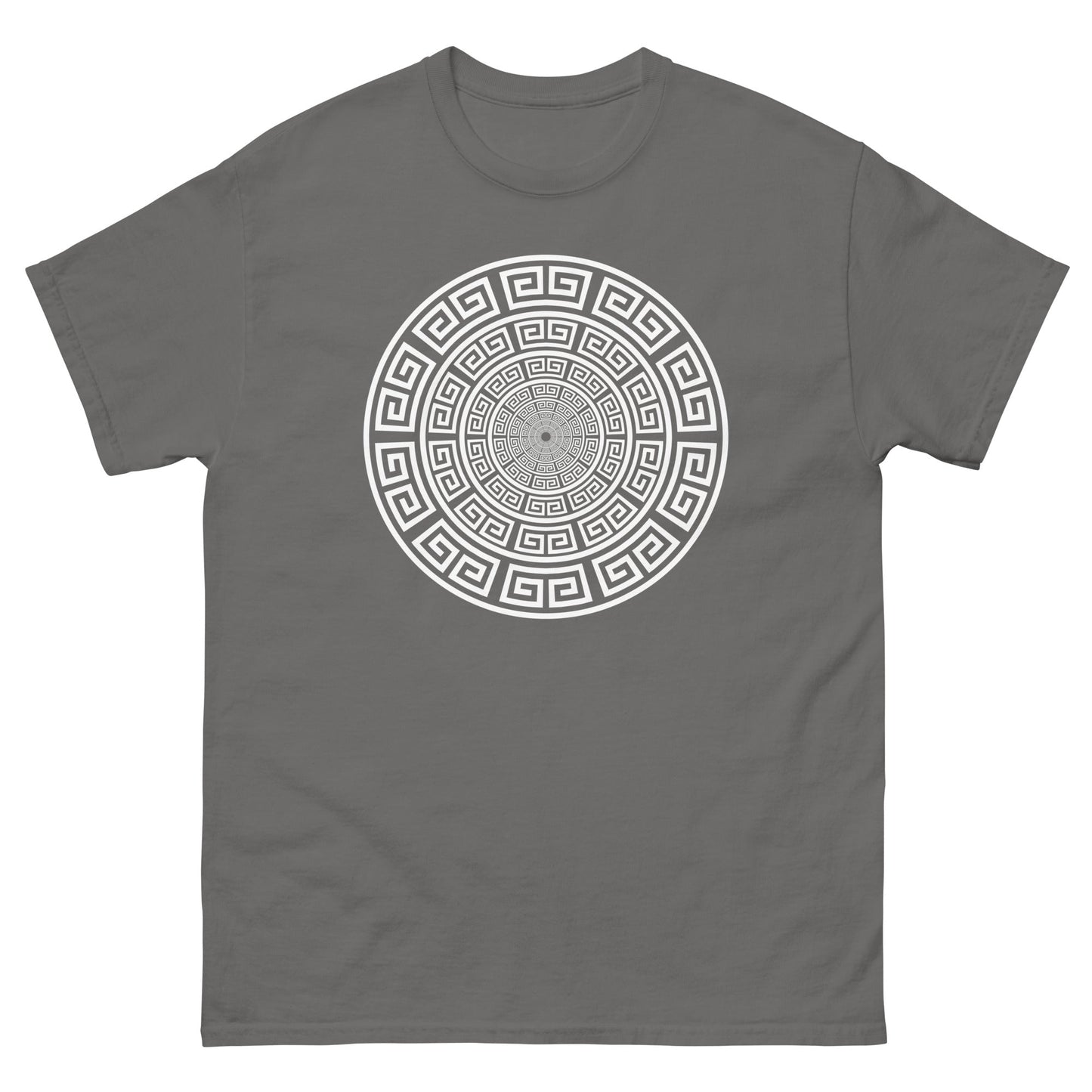 Meander Greek Symbol T-Shirt Charcoal / S
