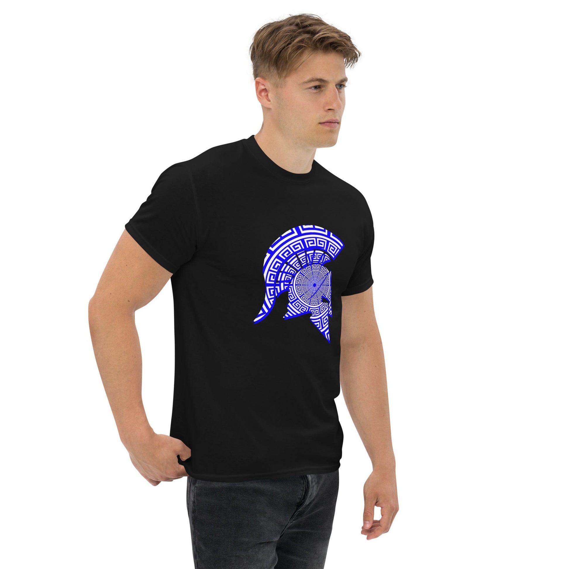 Meander Symbol Spartan Helmet T-Shirt