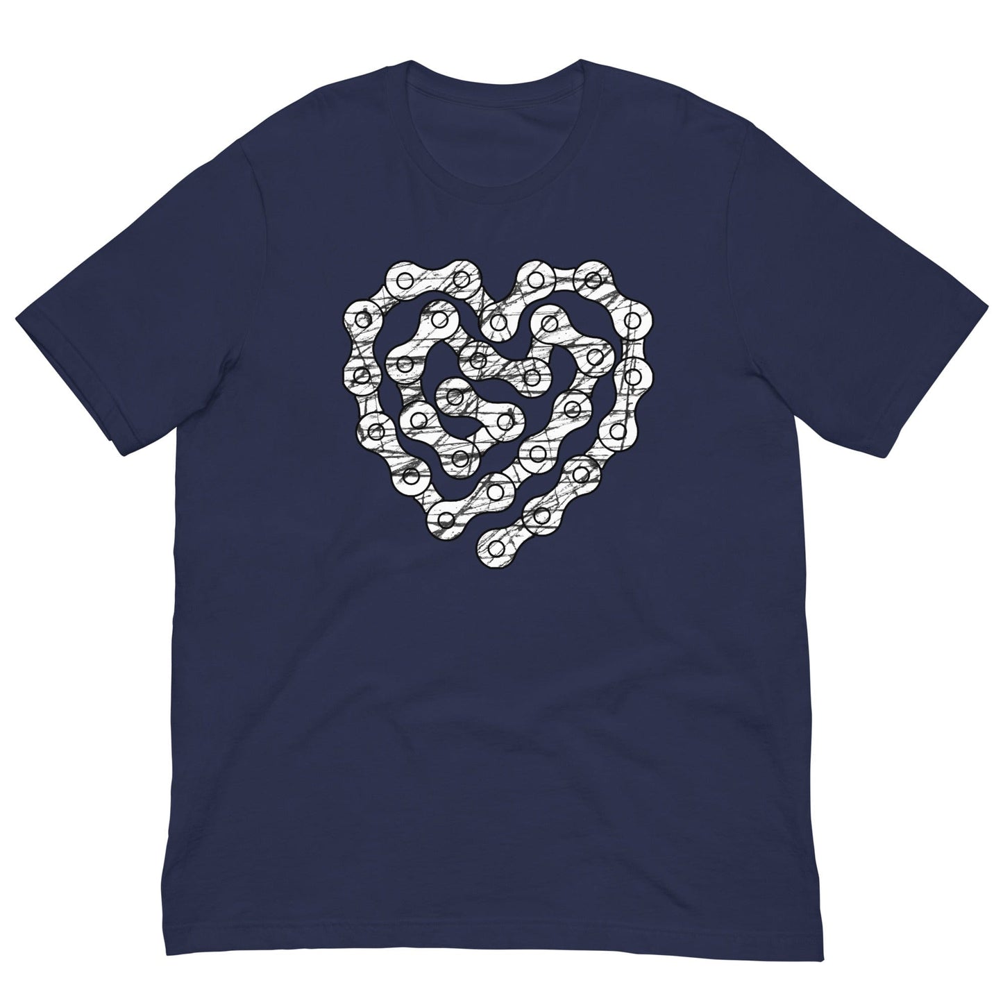Motorcycle Chain Biker T-shirt Navy / XS