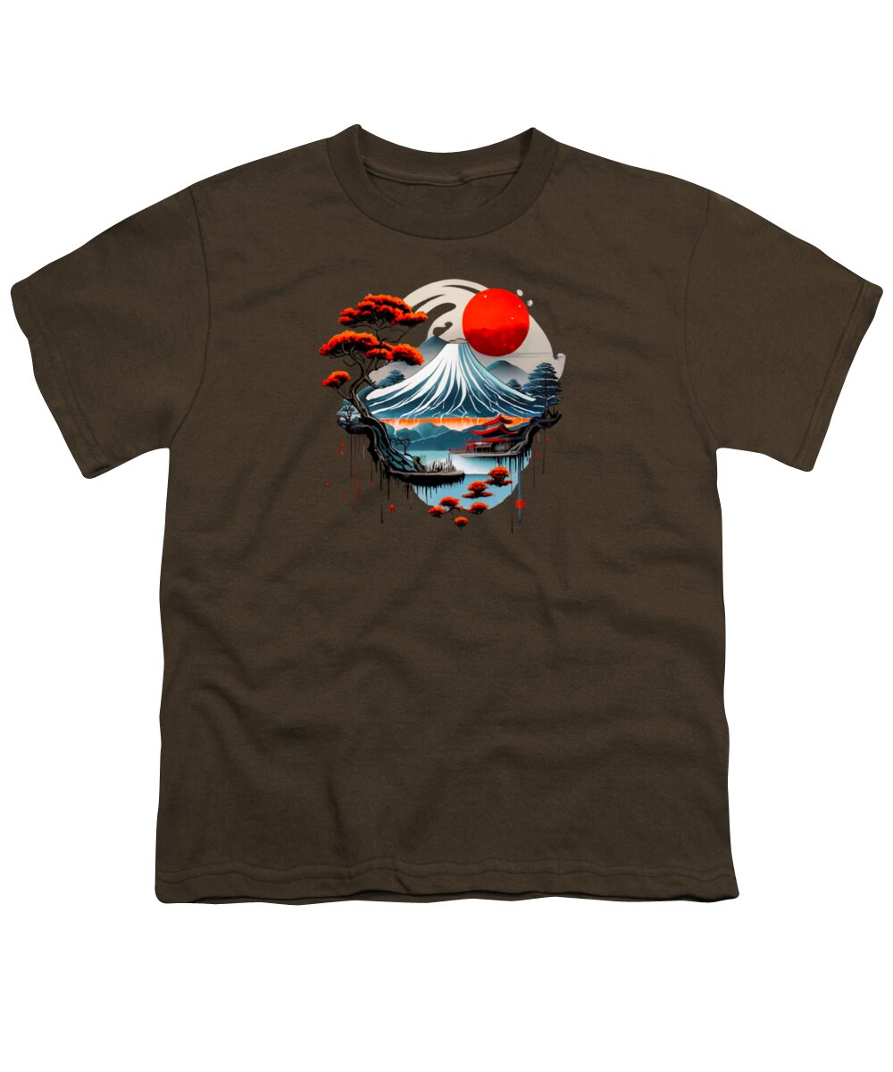 Mount Fuji Japanese Landscape - Youth T-Shirt