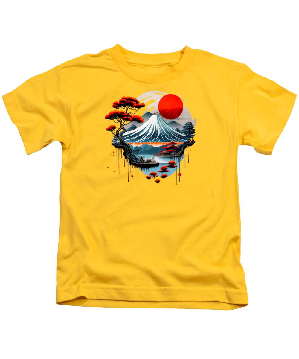 Mount Fuji Japanese Landscape - Kids T-Shirt