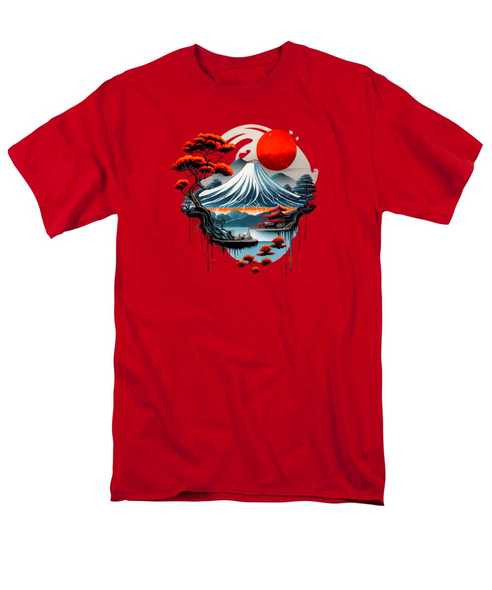 Mount Fuji Japanese Landscape - Men's T-Shirt (Regular Fit)