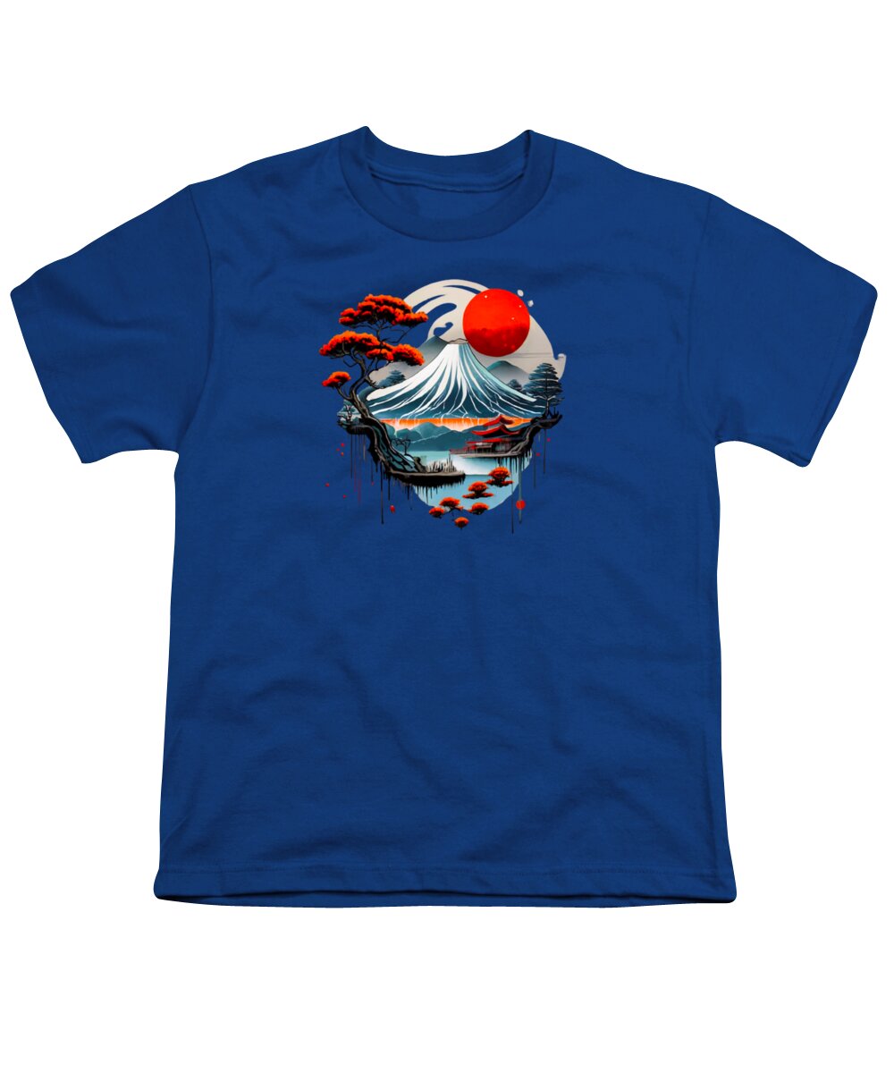 Mount Fuji Japanese Landscape - Youth T-Shirt