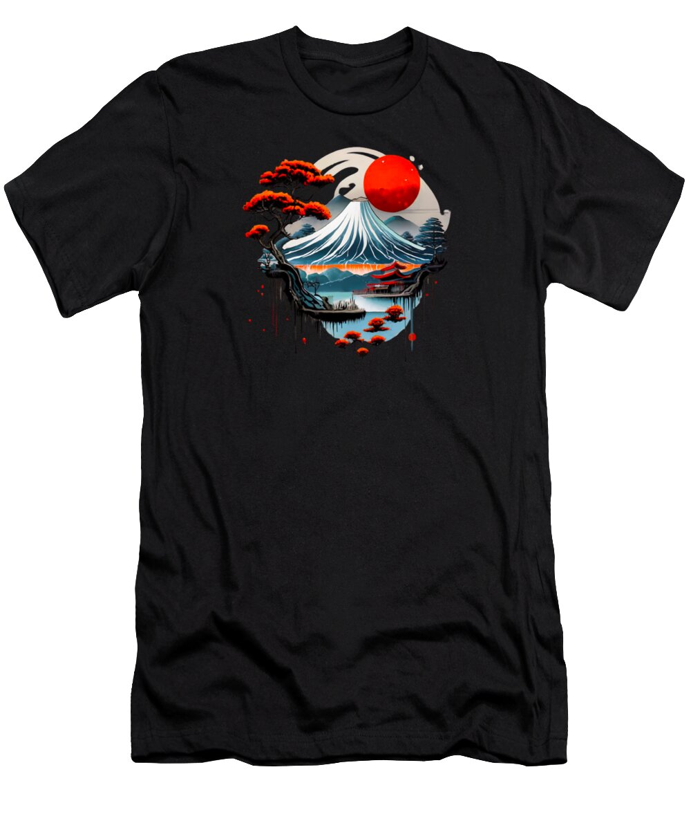 Mount Fuji Japanese Landscape - T-Shirt