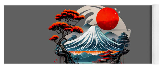 Mount Fuji Japanese Landscape - Yoga Mat