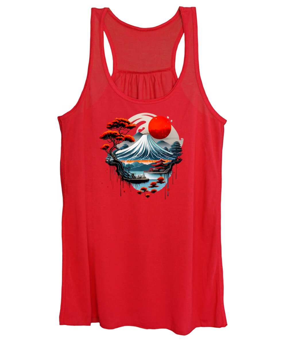 Mount Fuji Japanese Landscape - Women's Tank Top