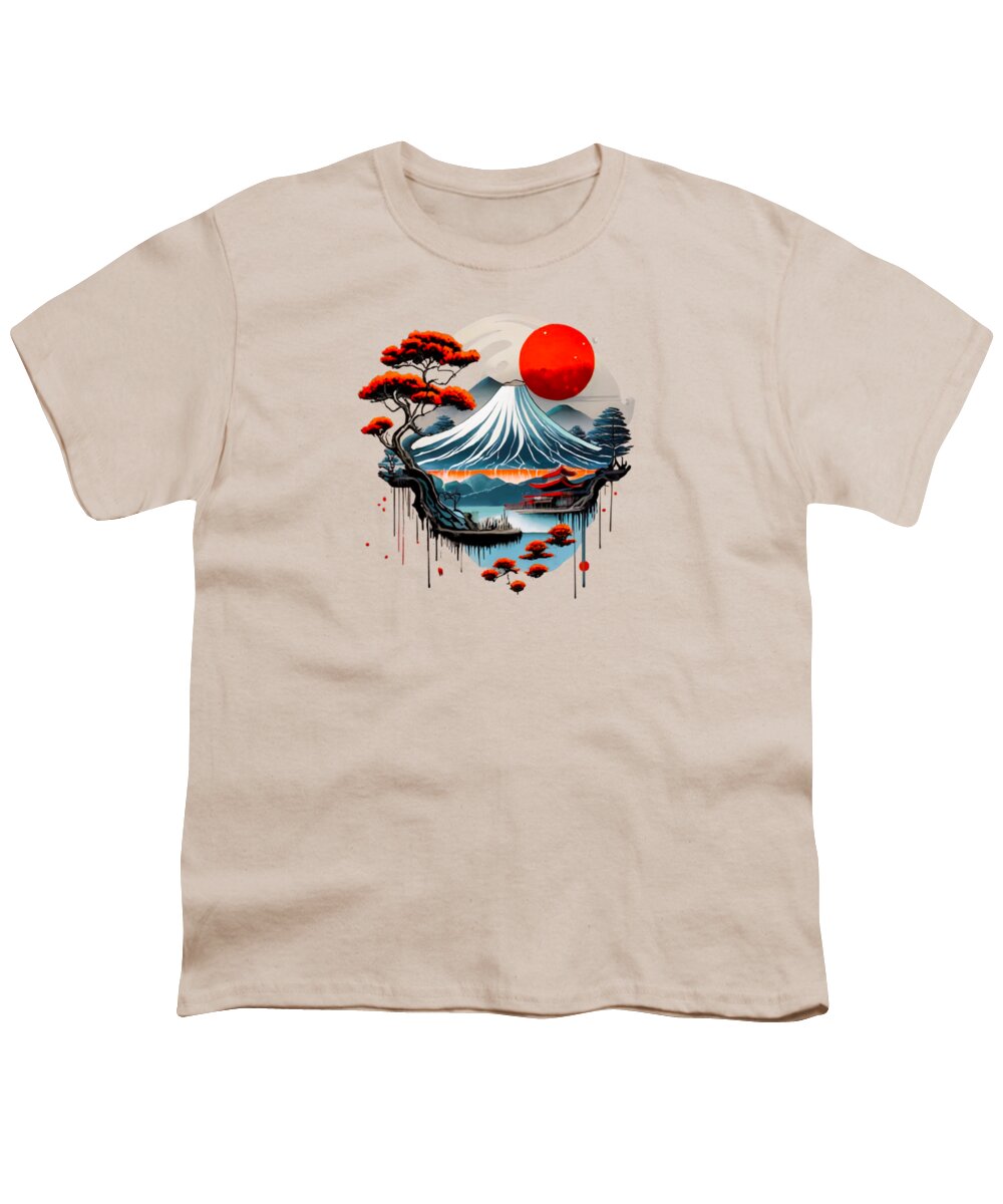 Mount Fuji Japanese Landscape - Youth T-Shirt