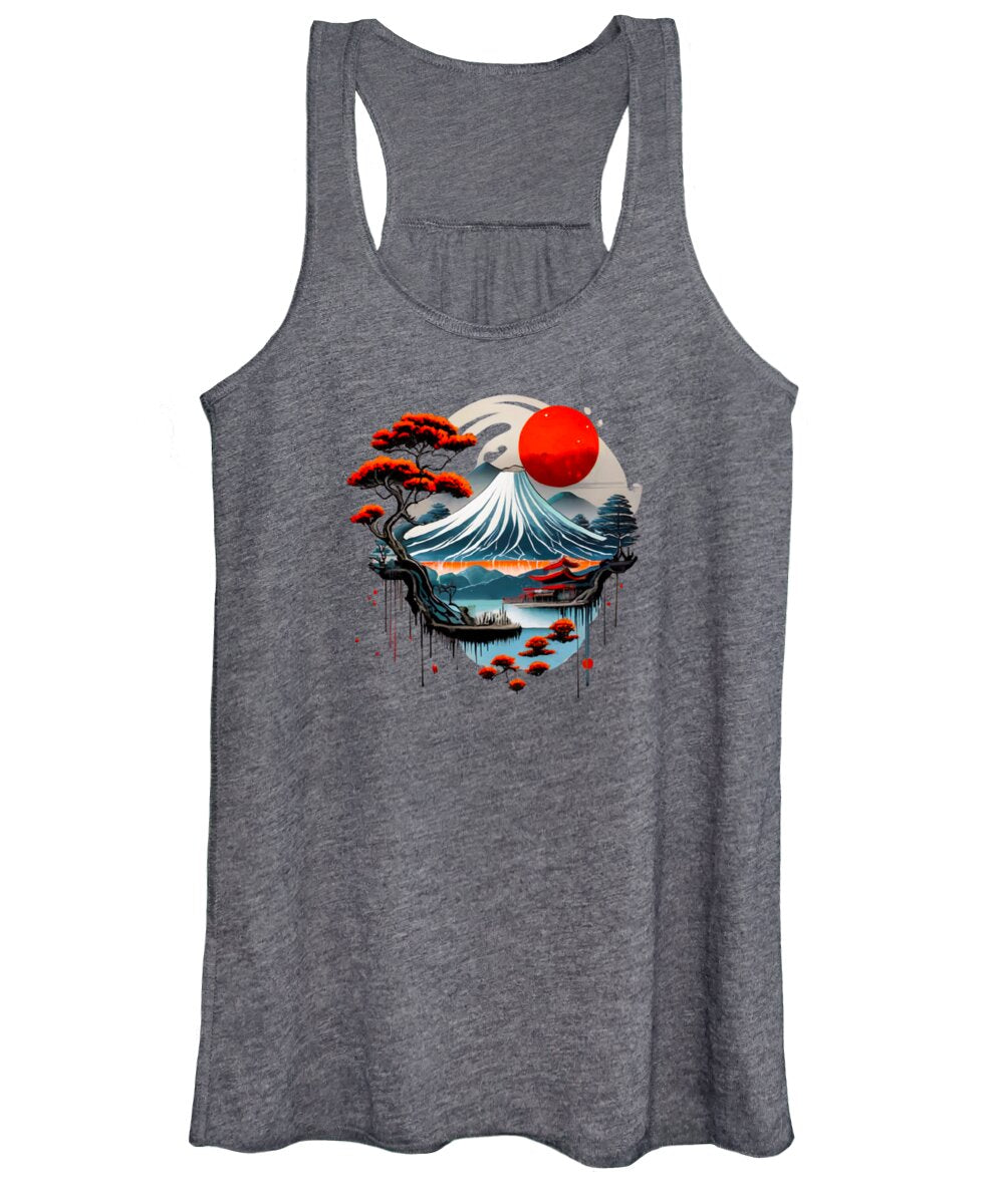 Mount Fuji Japanese Landscape - Women's Tank Top