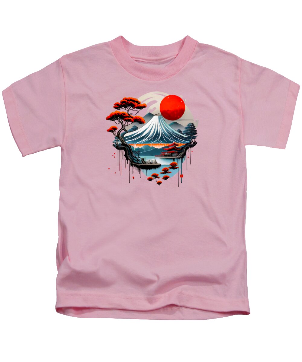 Mount Fuji Japanese Landscape - Kids T-Shirt
