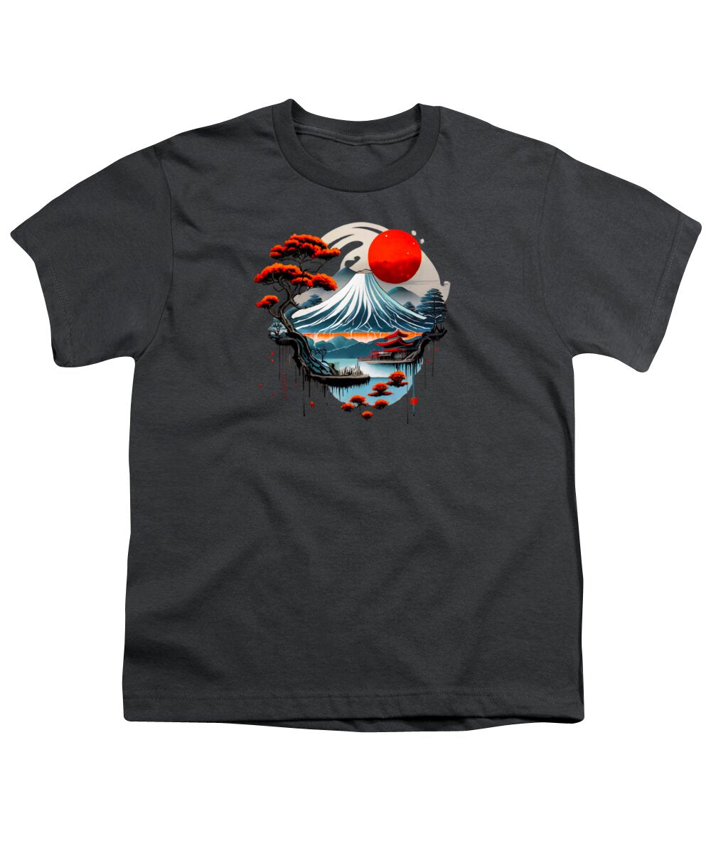 Mount Fuji Japanese Landscape - Youth T-Shirt