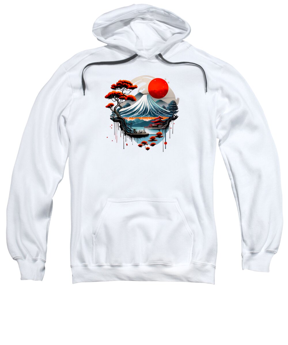 Mount Fuji Japanese Landscape - Sweatshirt