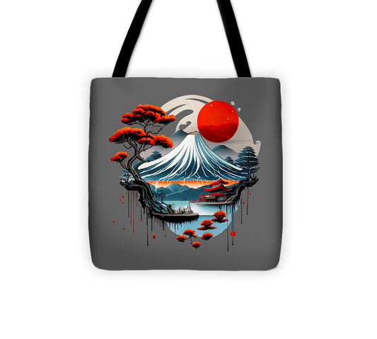 Mount Fuji Japanese Landscape - Tote Bag