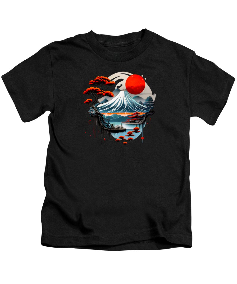 Mount Fuji Japanese Landscape - Kids T-Shirt