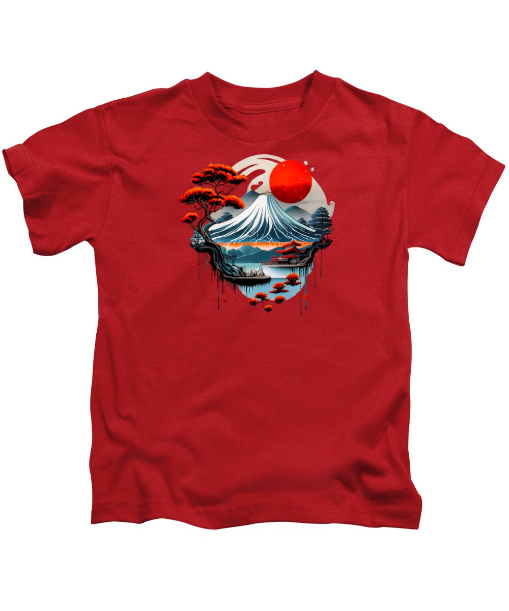 Mount Fuji Japanese Landscape - Kids T-Shirt