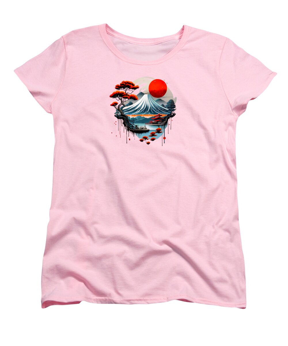 Mount Fuji Japanese Landscape - Women's T-Shirt (Standard Fit)