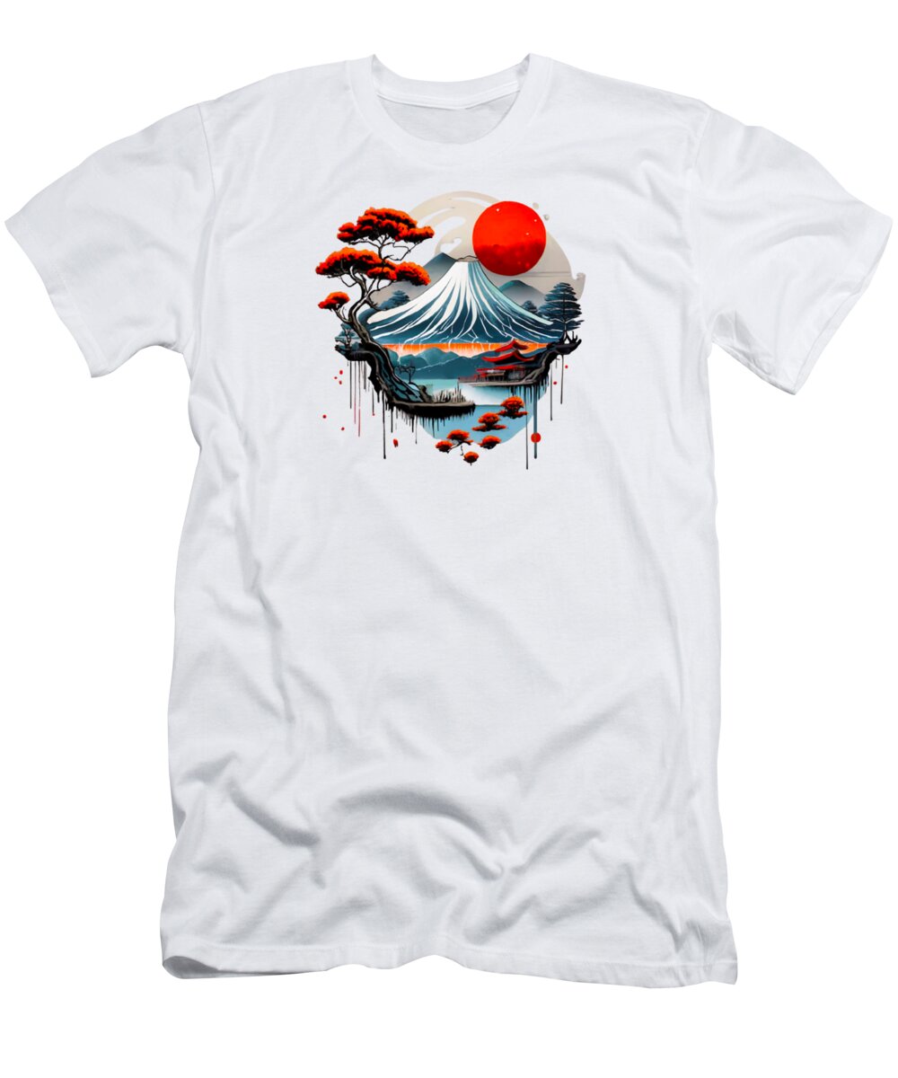 Mount Fuji Japanese Landscape - T-Shirt