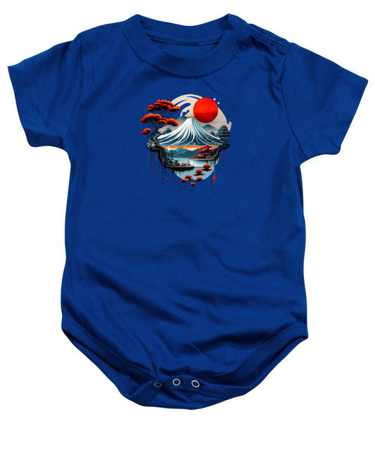 Mount Fuji Japanese Landscape - Baby Onesie