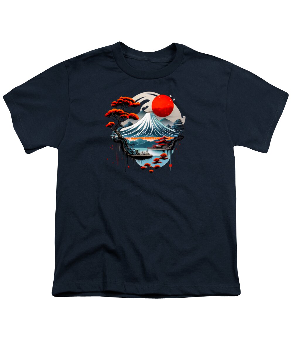 Mount Fuji Japanese Landscape - Youth T-Shirt