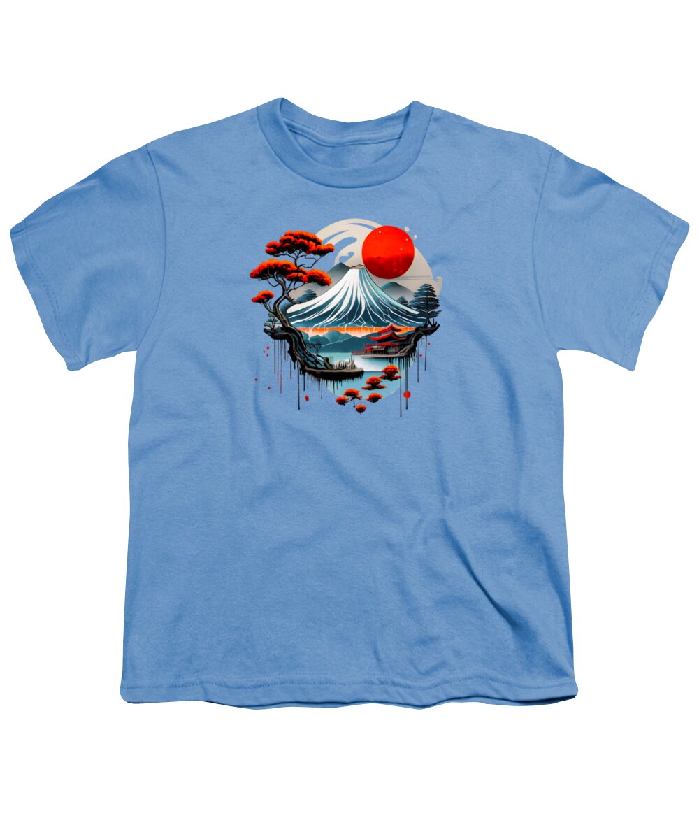 Mount Fuji Japanese Landscape - Youth T-Shirt