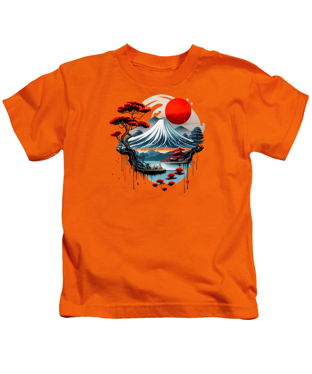 Mount Fuji Japanese Landscape - Kids T-Shirt