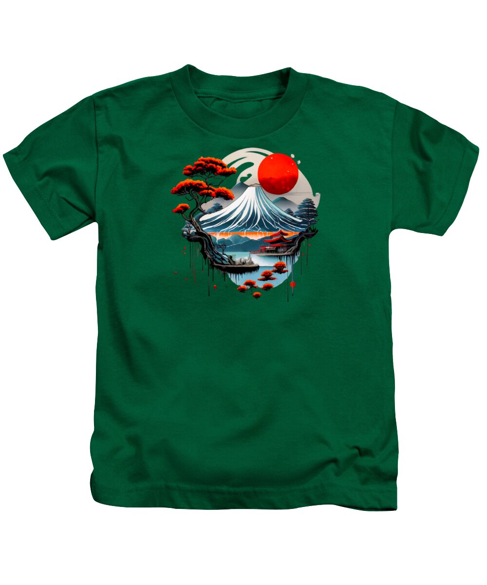 Mount Fuji Japanese Landscape - Kids T-Shirt
