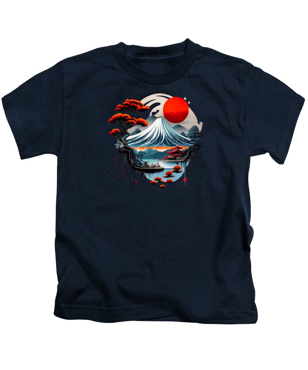 Mount Fuji Japanese Landscape - Kids T-Shirt