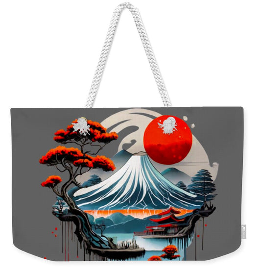 Mount Fuji Japanese Landscape - Weekender Tote Bag