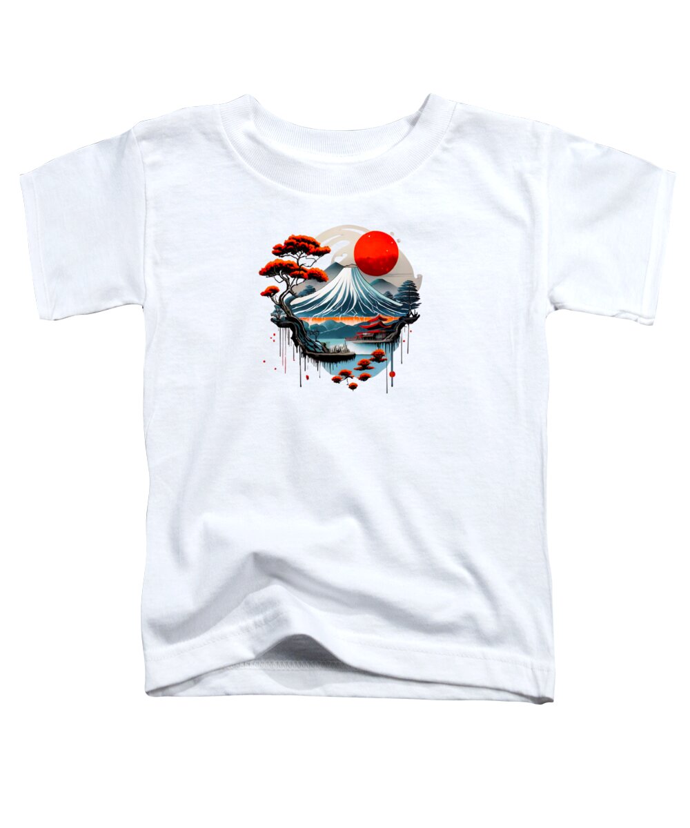 Mount Fuji Japanese Landscape - Toddler T-Shirt