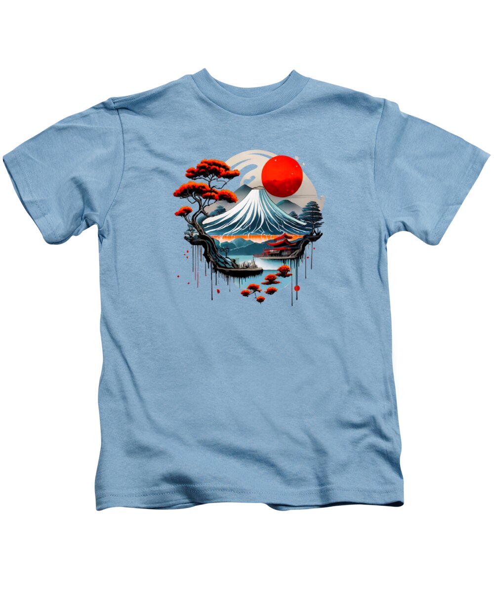 Mount Fuji Japanese Landscape - Kids T-Shirt