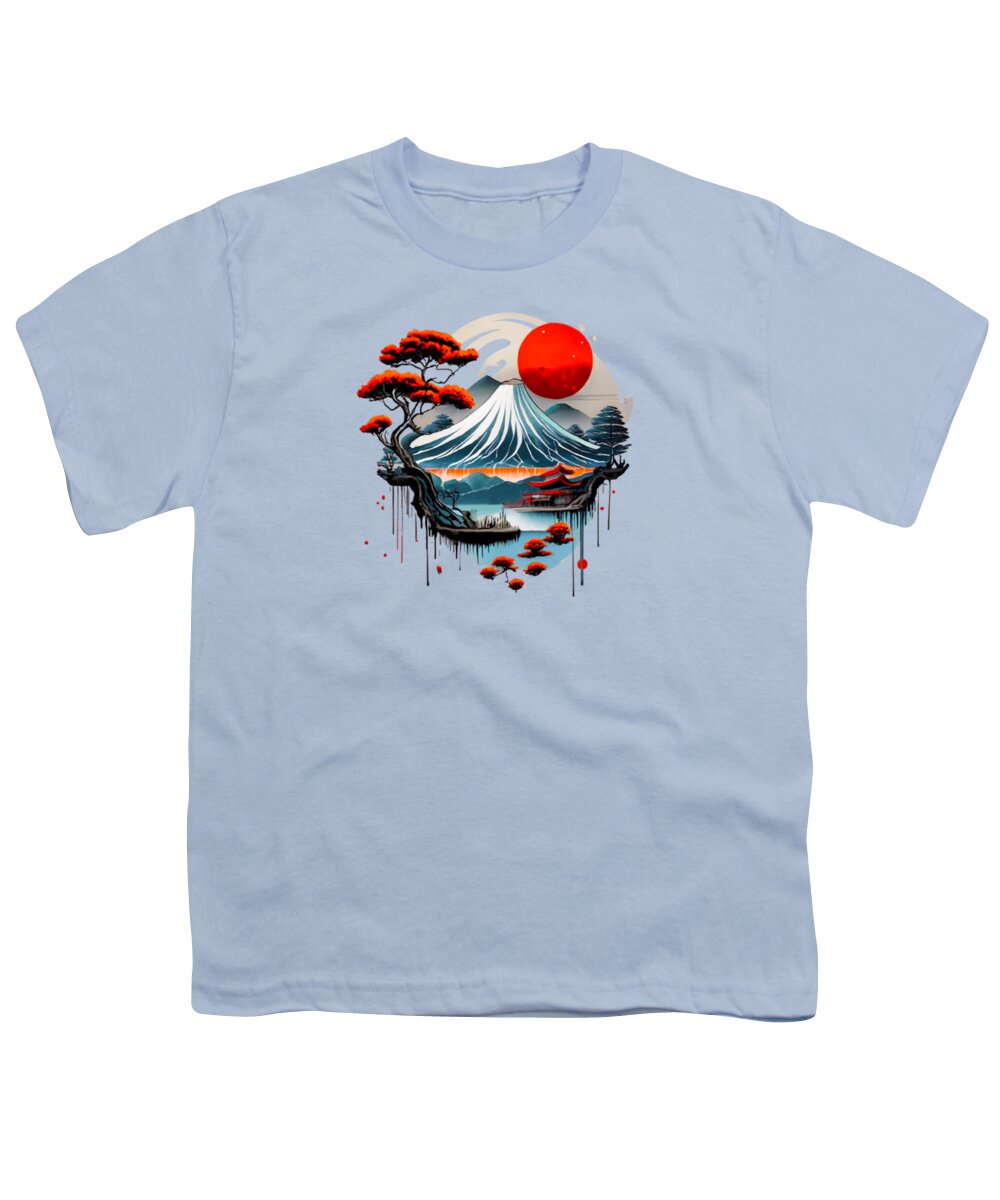 Mount Fuji Japanese Landscape - Youth T-Shirt