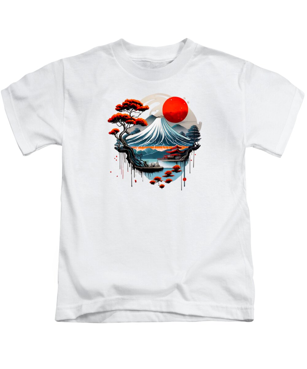 Mount Fuji Japanese Landscape - Kids T-Shirt