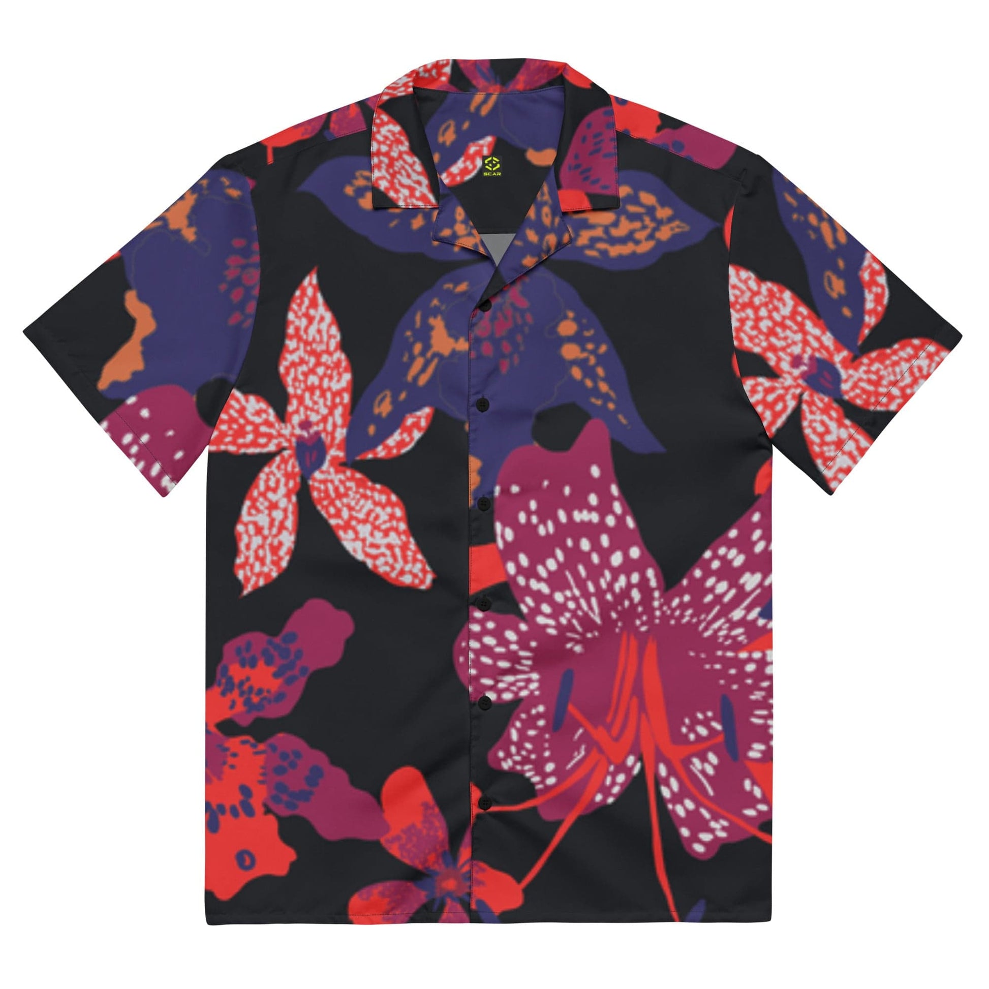 Night Flowers Unisex button shirt