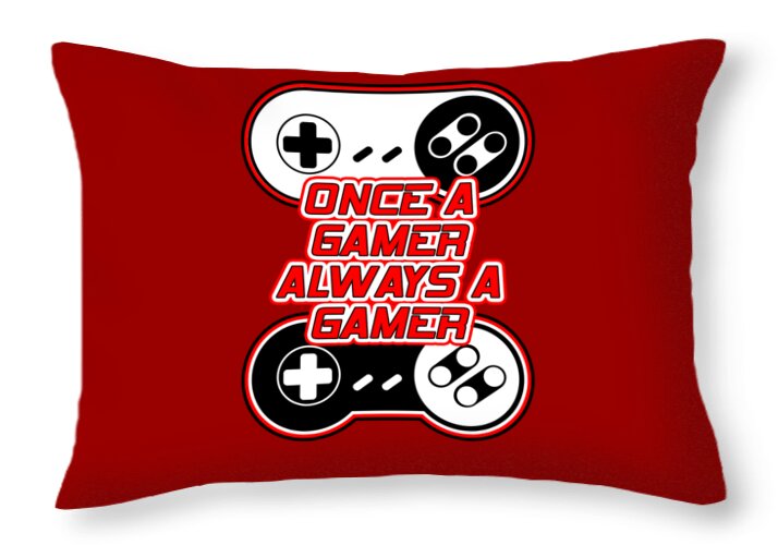 Once a Gamer, Always a Gamer - Throw Pillow