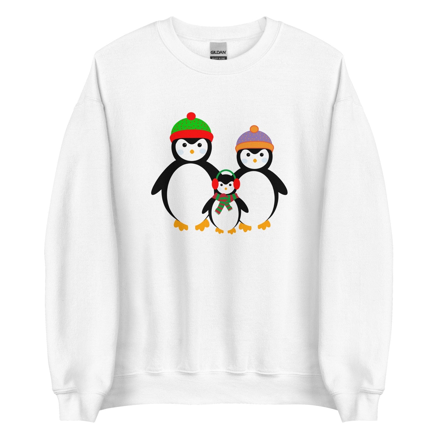 Penguin Family Sweatshirt White / S
