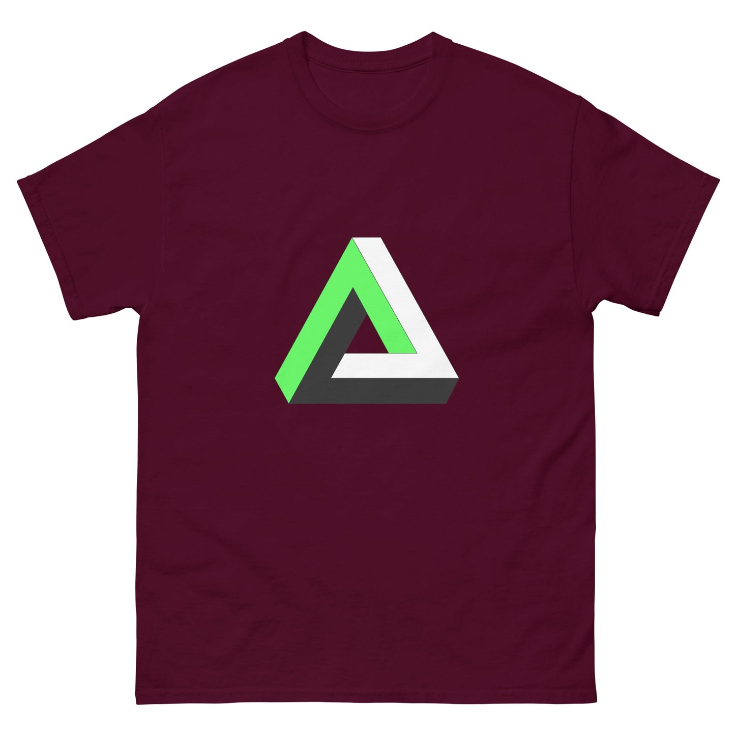 Scar Design Maroon / S Penrose Triangle T-shirt
