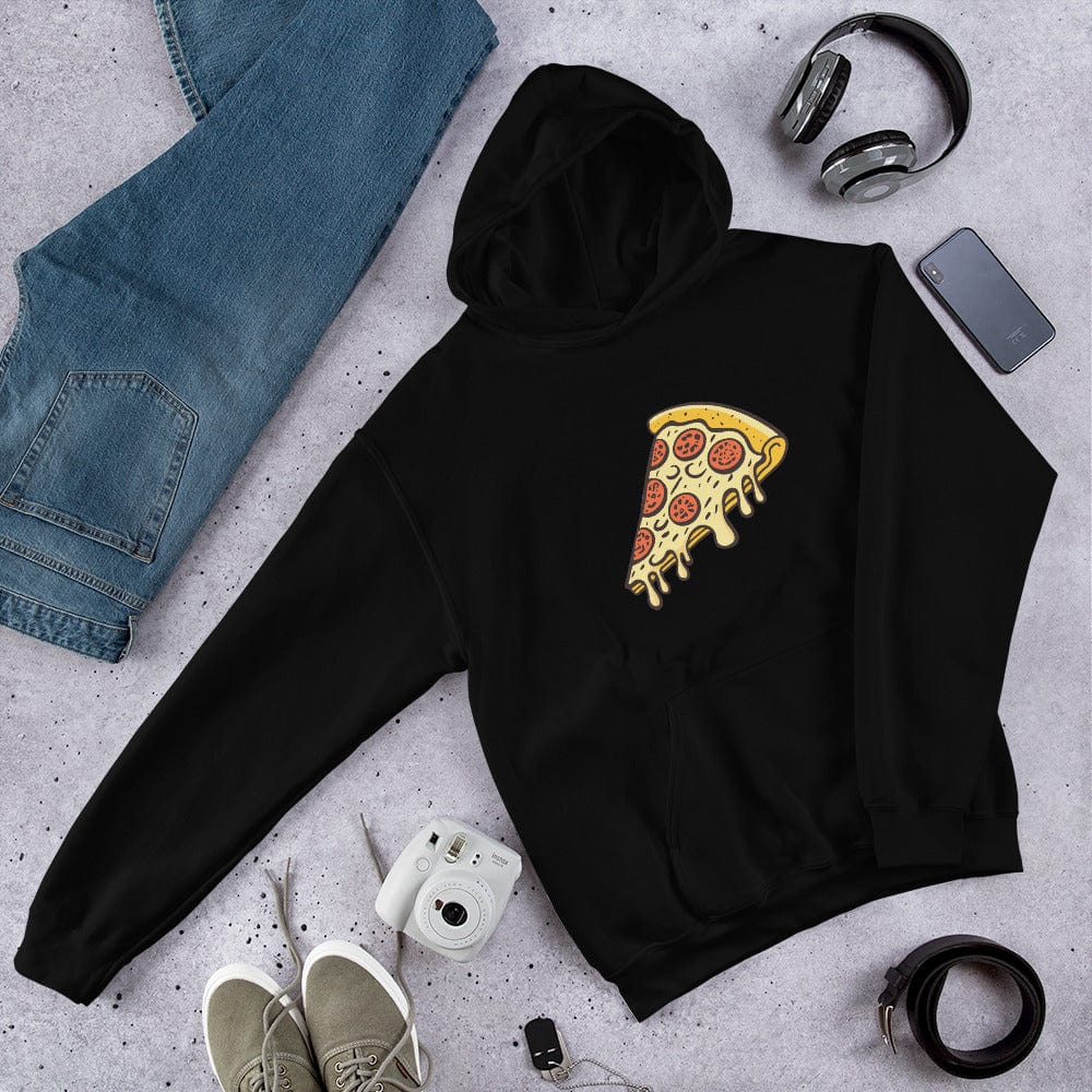 Pepperoni Pizza Unisex Hoodie Black / S