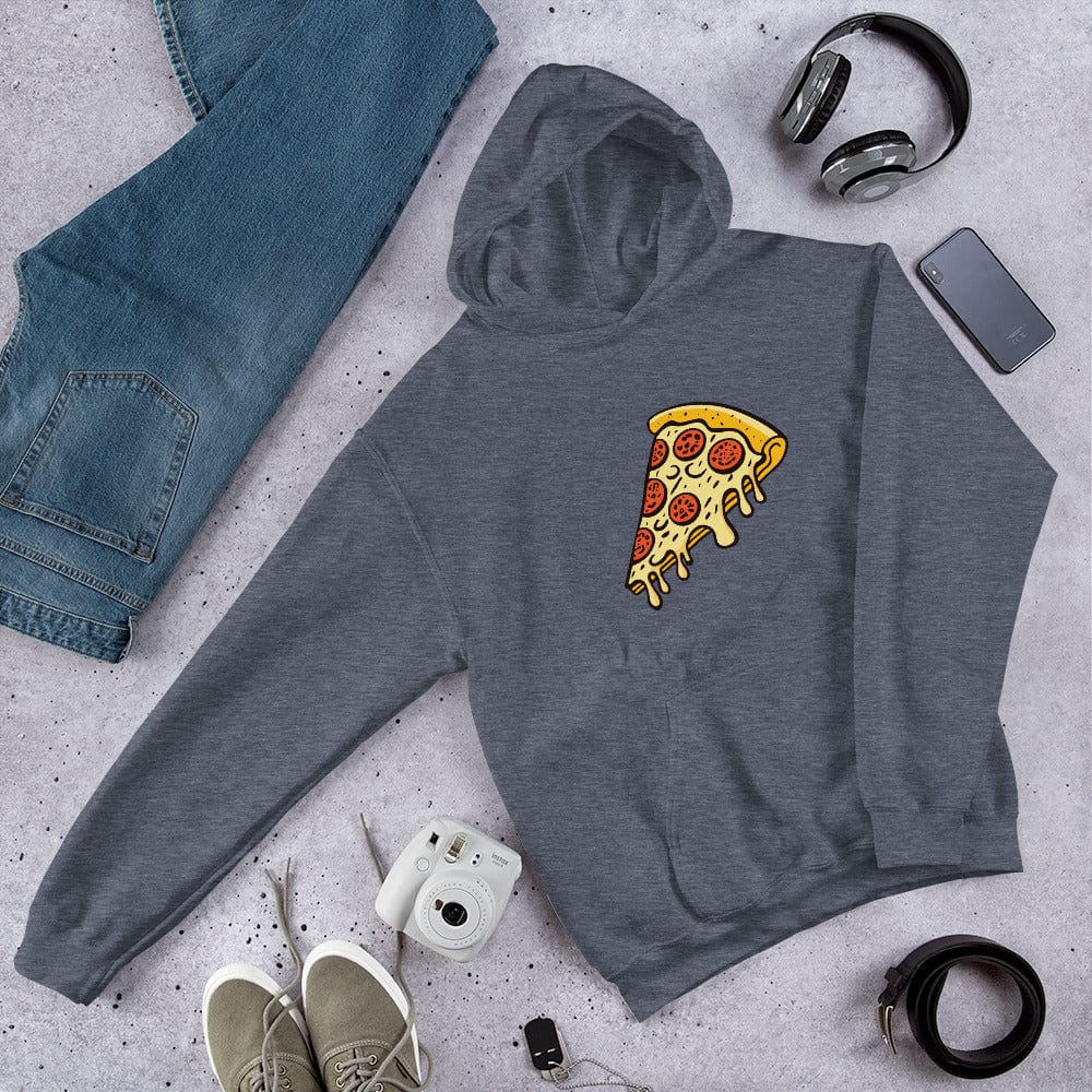 Pepperoni Pizza Unisex Hoodie Heather Sport Dark Navy / S