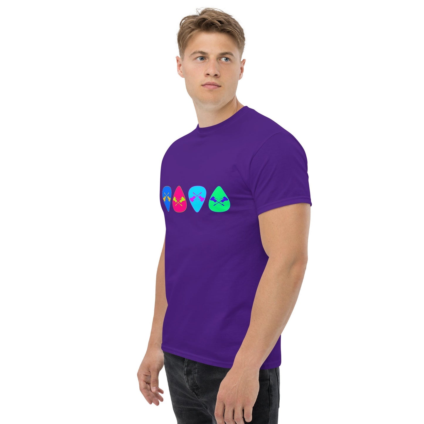 Scar Design Retro Guitar Picks T-shirt