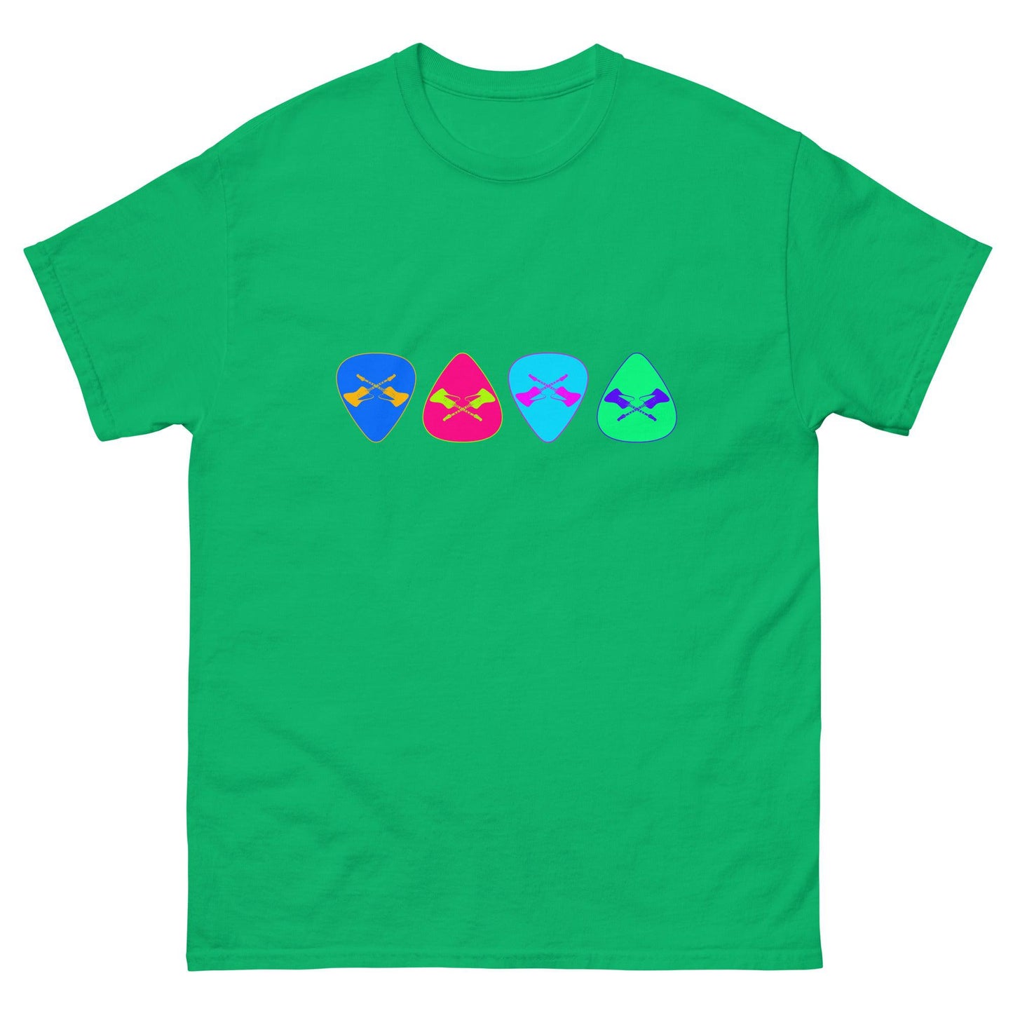 Scar Design Irish Green / S Retro Guitar Picks T-shirt
