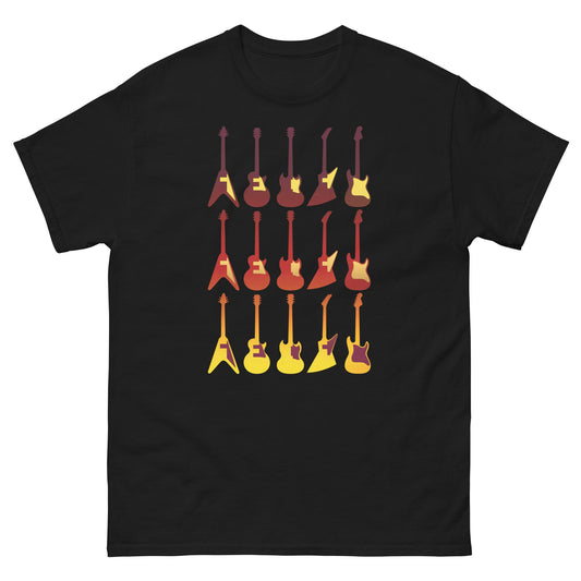Scar Design Black / S Retro Guitars T-shirt