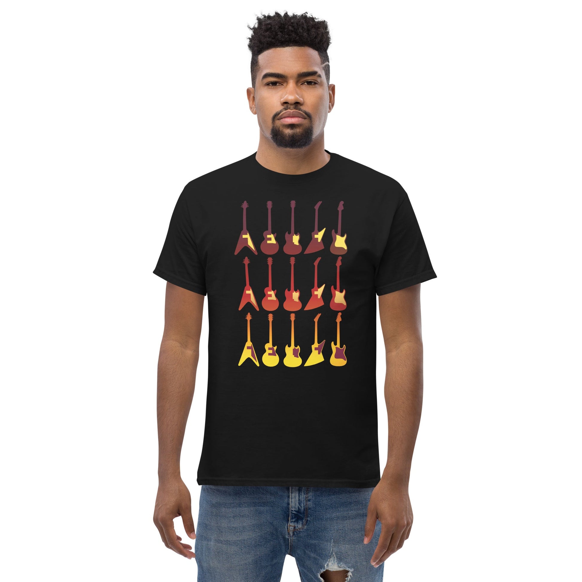 Scar Design Retro Guitars T-shirt