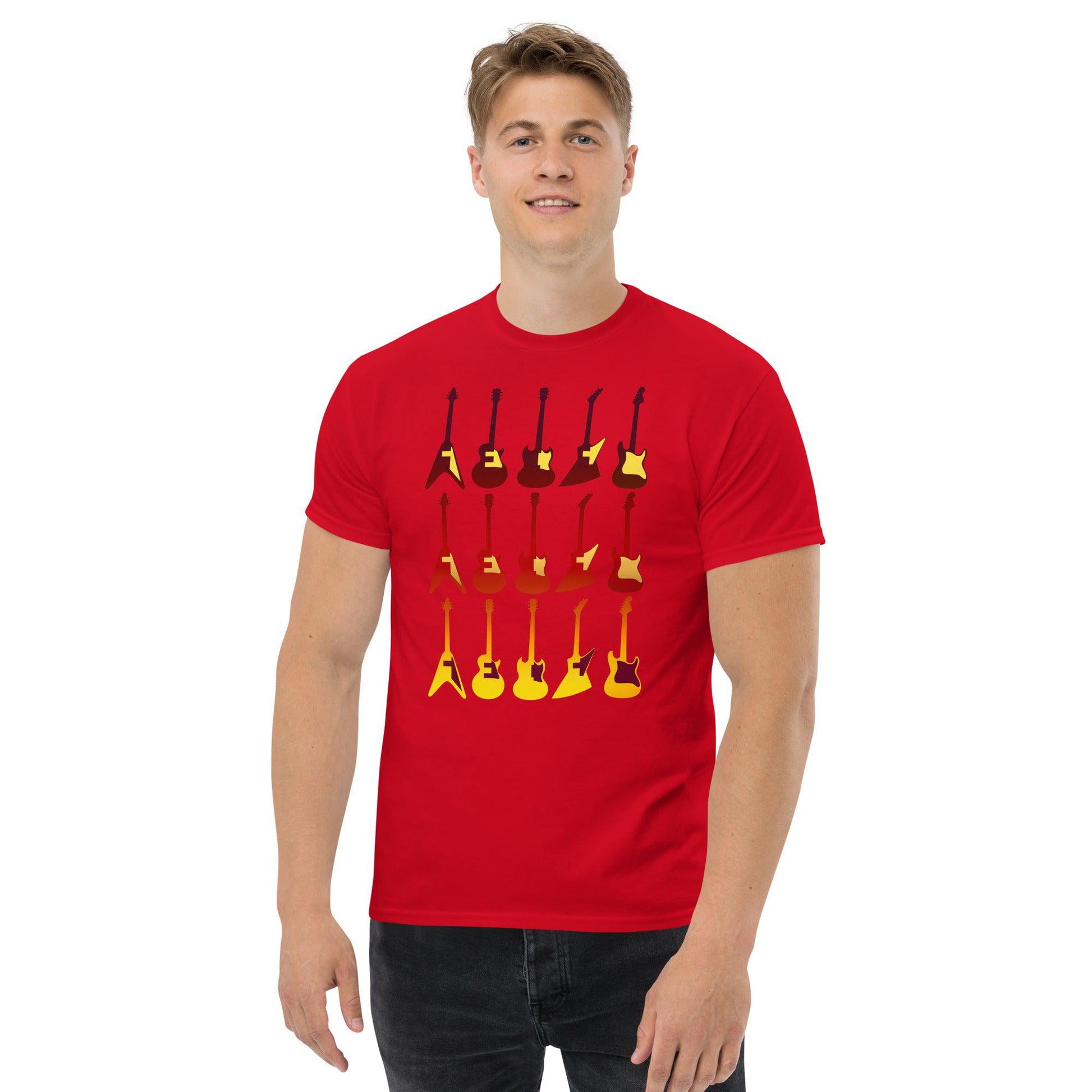 Scar Design Retro Guitars T-shirt